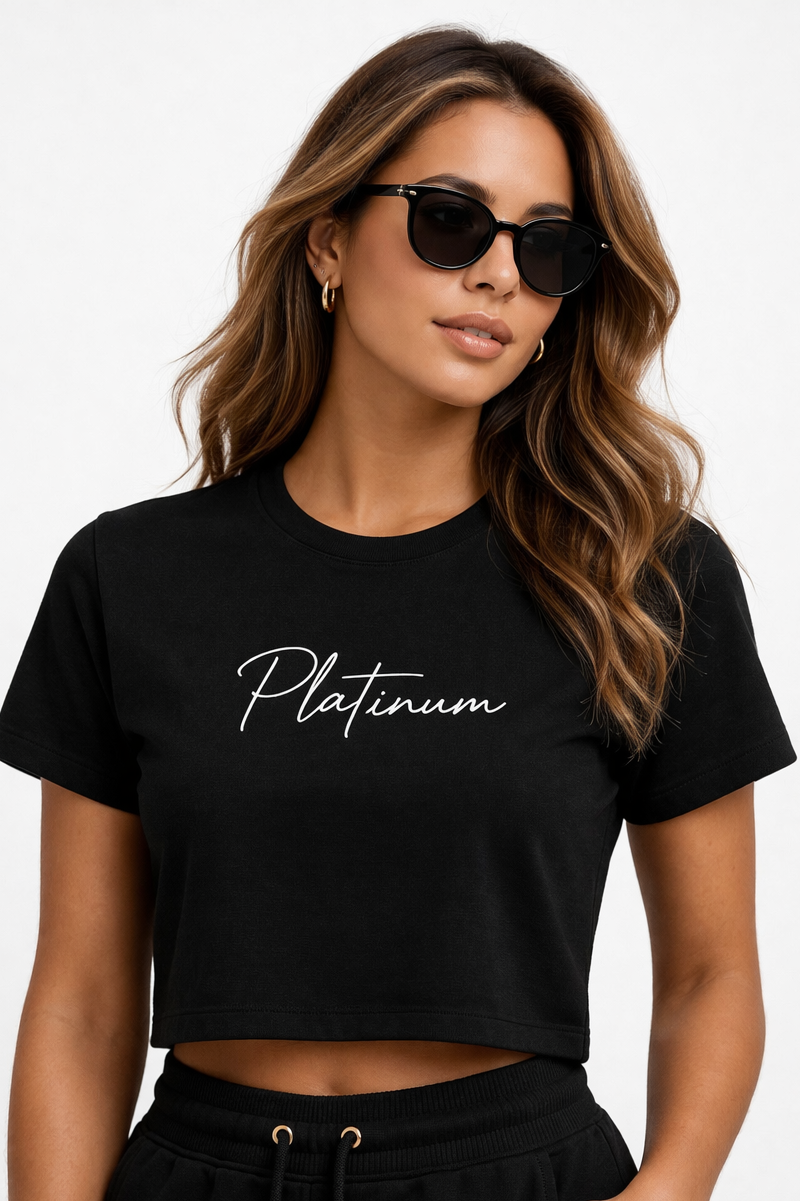 Platinum Essential Cropped Tee